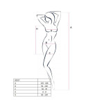 PASSION - WOMAN BS027 ABITO NERO STILE BODYSTOCKING TAGLIA UNICA