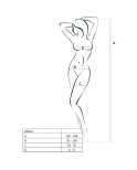 PASSION -DONNA BS034 BODYSTOCKING NERO TAGLIA UNICA