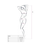 PASSION - DONNA BS045 BODYSTOCKING NERO TAGLIA UNICA