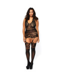 LEG AVENUE - BODYSTOCKING OPACO SENZA CUCITURE TAGLIA UNICA