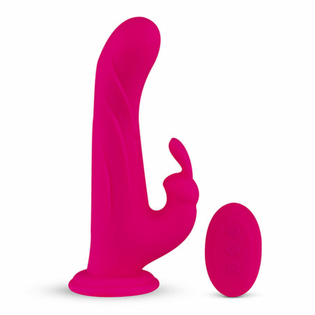 Vibratore Coniglio Whirl-Pulse & Remote Control  FeelzToys Fucsia