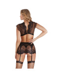 Set di Lingerie S Pleasures Nero (Taglia unica)