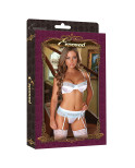 Set di Lingerie Exposed Azzurro Bianco (M)