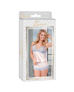 Set di Lingerie Exposed Azzurro Crema (S/M)