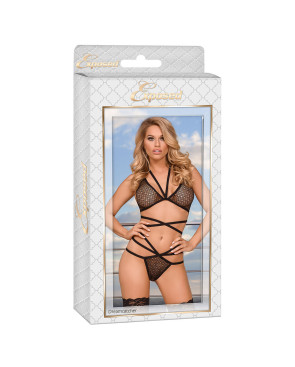 Set di Lingerie Exposed Nero (L/XL)