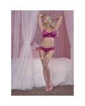 Set di Lingerie Exposed Rosa Bordeaux (L/XL)