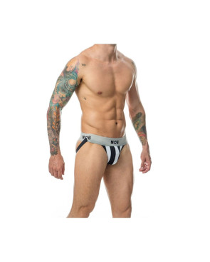 Tanga Mob Eroticwear Bianco Nero L