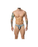 Tanga Mob Eroticwear Bianco Nero L