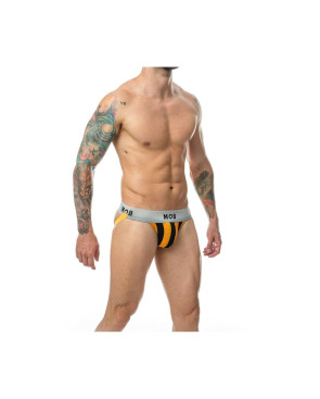 Tanga Mob Eroticwear Nero Arancio XL