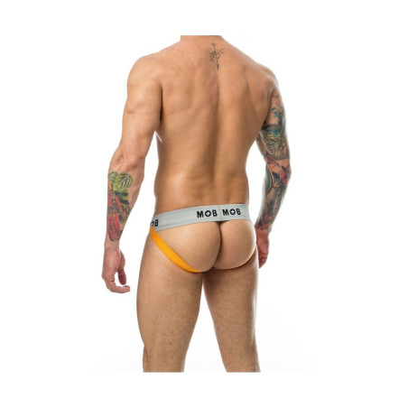 Tanga Mob Eroticwear Nero Arancio XL