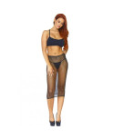 LEG AVENUE - MULTIDRESS A RETE CRISTALLIZZATA NERO OS