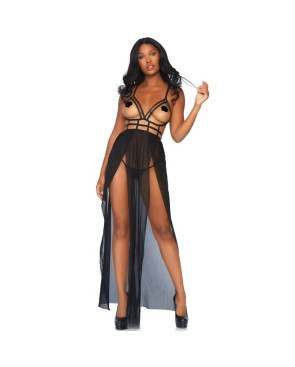 LEG AVENUE - CAGE MAXI ABITO E PERIZOMA S/M