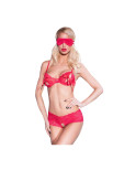 Set di Lingerie Chilirose Rosso XL 3 Pezzi