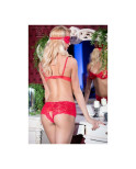 Set di Lingerie Chilirose Rosso XL 3 Pezzi