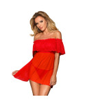 SUBBLIME - DRESSES ABITO CORTO + PERIZOMA ROSSO L / XL