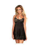 SUBBLIME - BABYDOLL CON FIOCCHI NERO L / XL