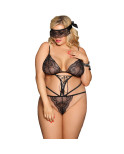 SUBBLIME - QUEEN PLUS TEDDY E BLINDFOLD BLACK