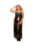 SUBBLIME - QUEEN PLUS SET TOP E PERIZOMA NERO