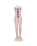 QUEEN LINGERIE - BODYSTOCKING CON LACCI NELLA SCOLLATURA S/L