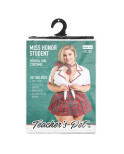 Costume Erotico Teacher’s Pet School Girl Rosso Queen size