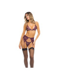 Set di Lingerie René Rofé Viola (S/M)