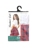 Costume Erotico Teacher’s Pet School Girl Rosso Taglia unica