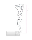 PASSION - DONNA BS053 BODYSTOCKING NERO TAGLIA UNICA