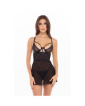 Set di Lingerie René Rofé Nero (M/L)