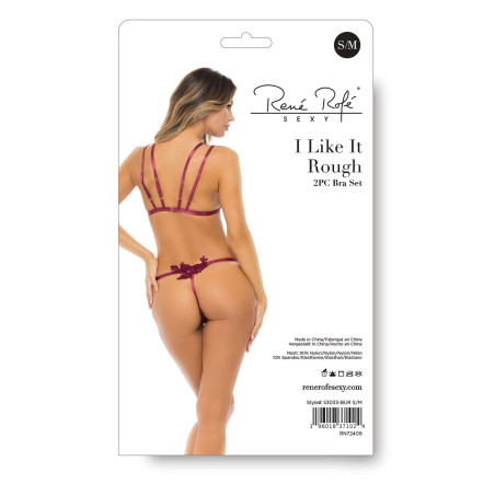 Set di Lingerie René Rofé Rosso (M/L)