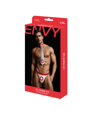 Costume Erotico Envy Bianco M/L