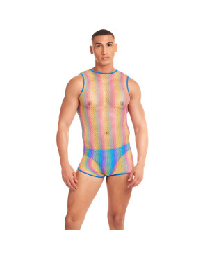 Set di Lingerie Rainbow Party Multicolore L/XL