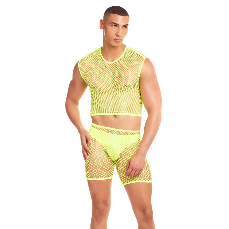 Set di Lingerie Rainbow Party Giallo L/XL