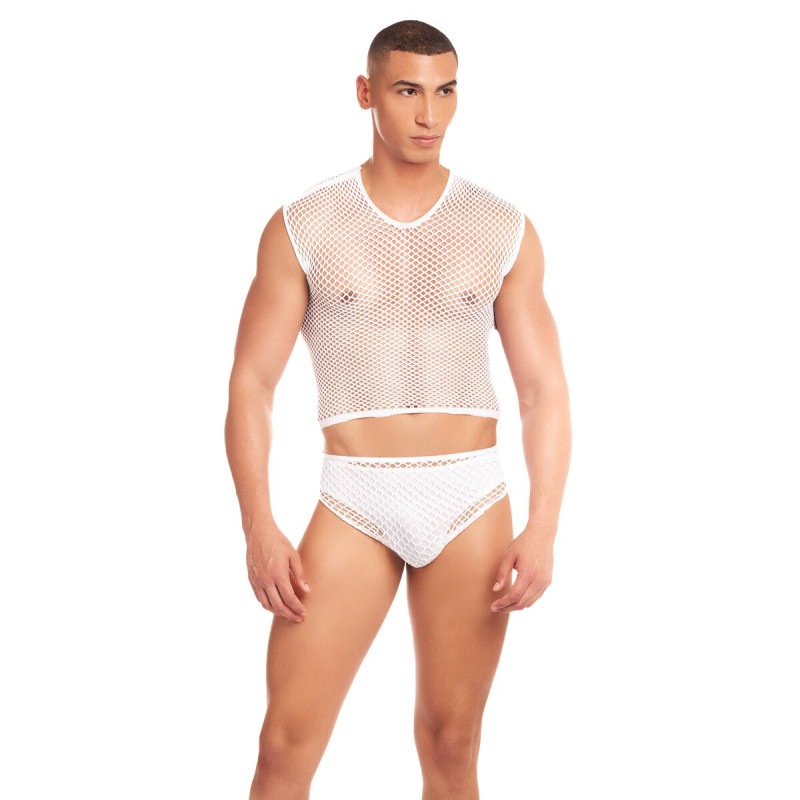 Set di Lingerie Rainbow Party Bianco S/M