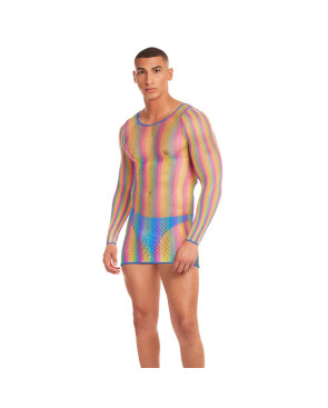 Set di Lingerie Rainbow Party Multicolore L/XL