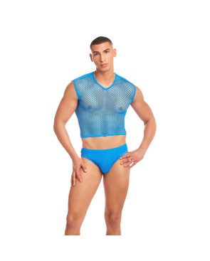 Set di Lingerie Rainbow Party Azzurro S/M