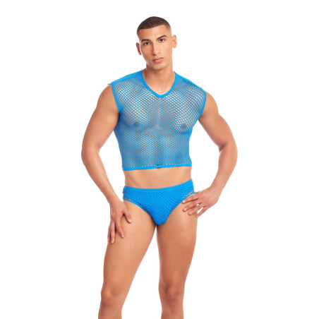 Set di Lingerie Rainbow Party Azzurro L/XL