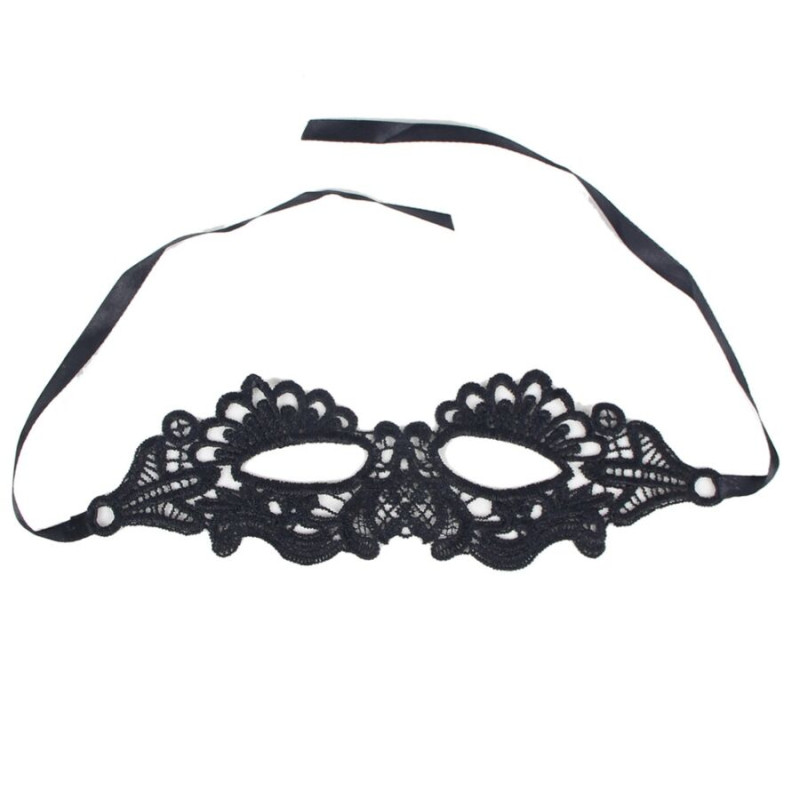 QUEEN LINGERIE - MASCHERA NERA TAGLIA UNICA