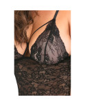 Set di Lingerie René Rofé Nero (3XL/4XL)