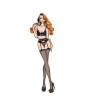 Set di Lingerie Bombshell Boudoir Nero (M)