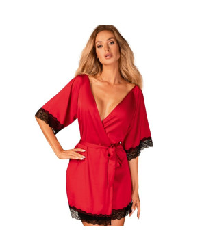 OBSESSIVE - SENSUELIA PEIGNOIR ROSSO L/XL