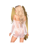 PENTHOUSE - LIP SMACKER BABYDOLL BIANCO L/XL