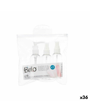 Set da Viaggio Trasparente Bianco Plastica (36  Unità)