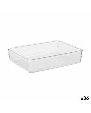 Contenitori per Cassetti Multiuso Trasparente Plastica 24 x 5,5 x 15,8 cm (36 Unità)