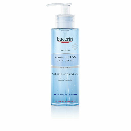 Gel Detergente Viso Eucerin DermatoCLEAN Hyaluron Pelli sensibili (200 ml)