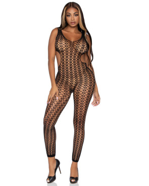 LEG AVENUE - BODYSTOCKING LATTICE RETE TAGLIA UNICA