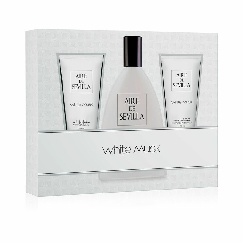 Cofanetto Profumo Donna Aire Sevilla White Musk EDT 3 Pezzi