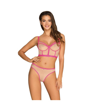 OBSESSIVE - SET DUE PEZZI NUDELIA ROSA S/M