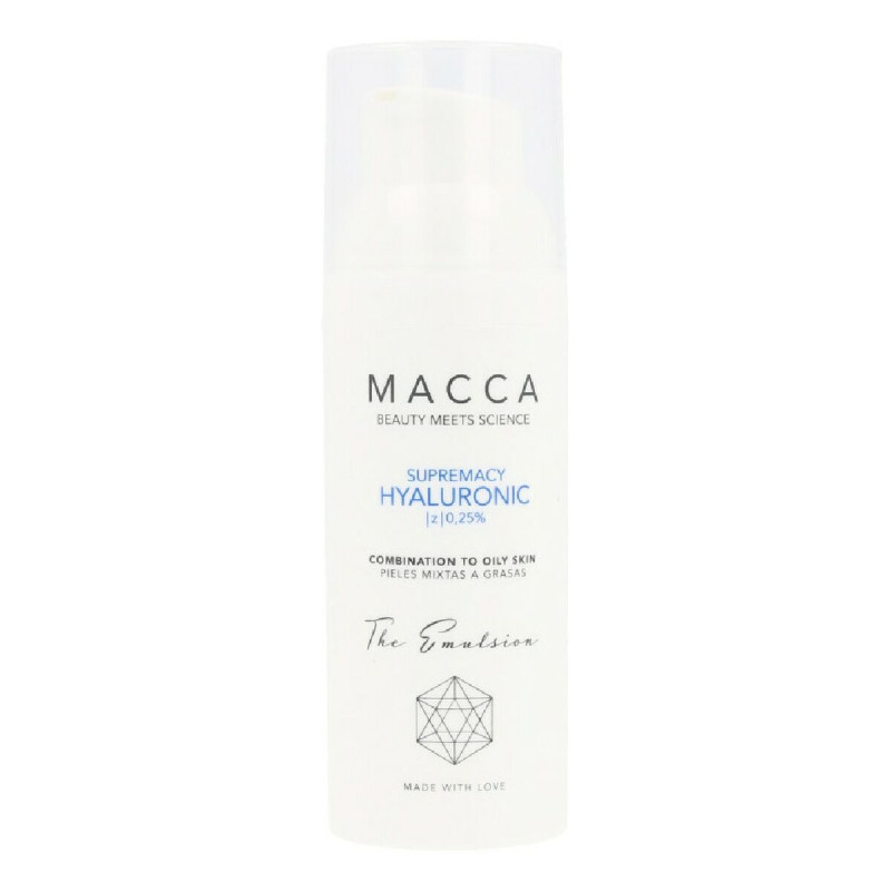 Crema Idratante Intensiva Supremacy Hyaluronic Macca 0,25% Acido Ialuronico Pelle Mista (50 ml)