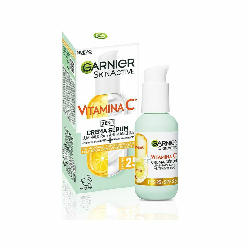 Crema + Siero Garnier Skinactive Vitamina C Spf 25 50 ml