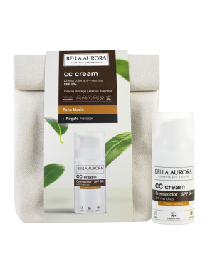 CC Cream Bella Aurora Tonalità Media 30 ml 2 Pezzi